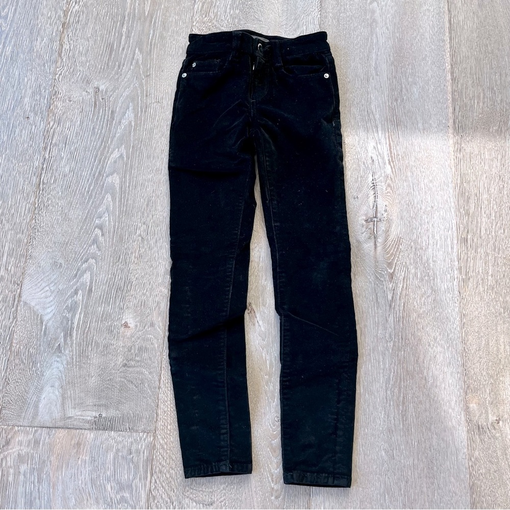 DL1961 velvet black jeans girls 7